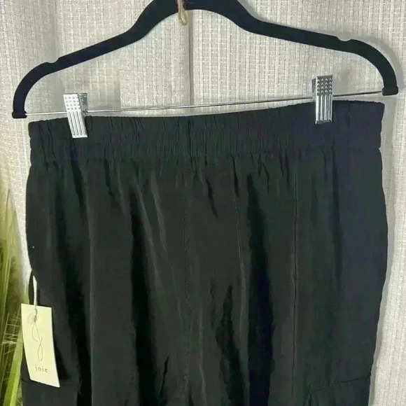 NWT Joie Womens Large Black Cargo Jogger Utility Tech Gorpcore Grunge Pants - Picture 8 of 14